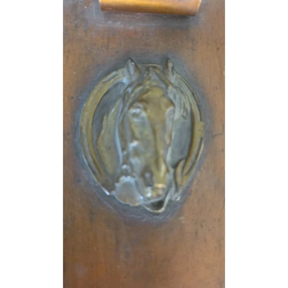 VTG Copper Horse Wall Hanging Farmhouse Equestrian Rustic Butler Crumb Catcher